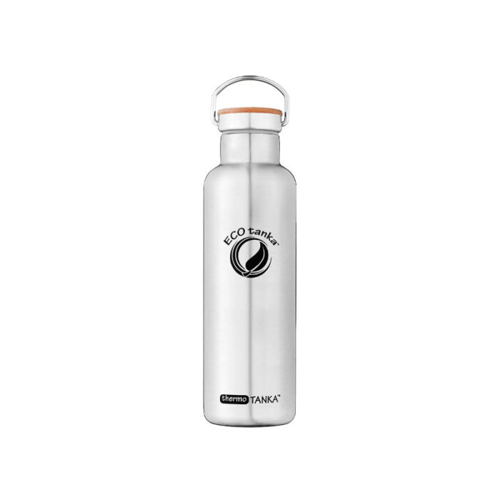 0,8l thermoTANKA™ isolierende Edelstahl Thermoflasche mit Edelstahl-Bambus-Verschluss