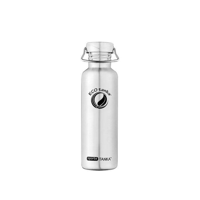 0,8l sportsTANKA™ Edelstahl Trinkflasche mit Edelstahl-Wave-Verschluss